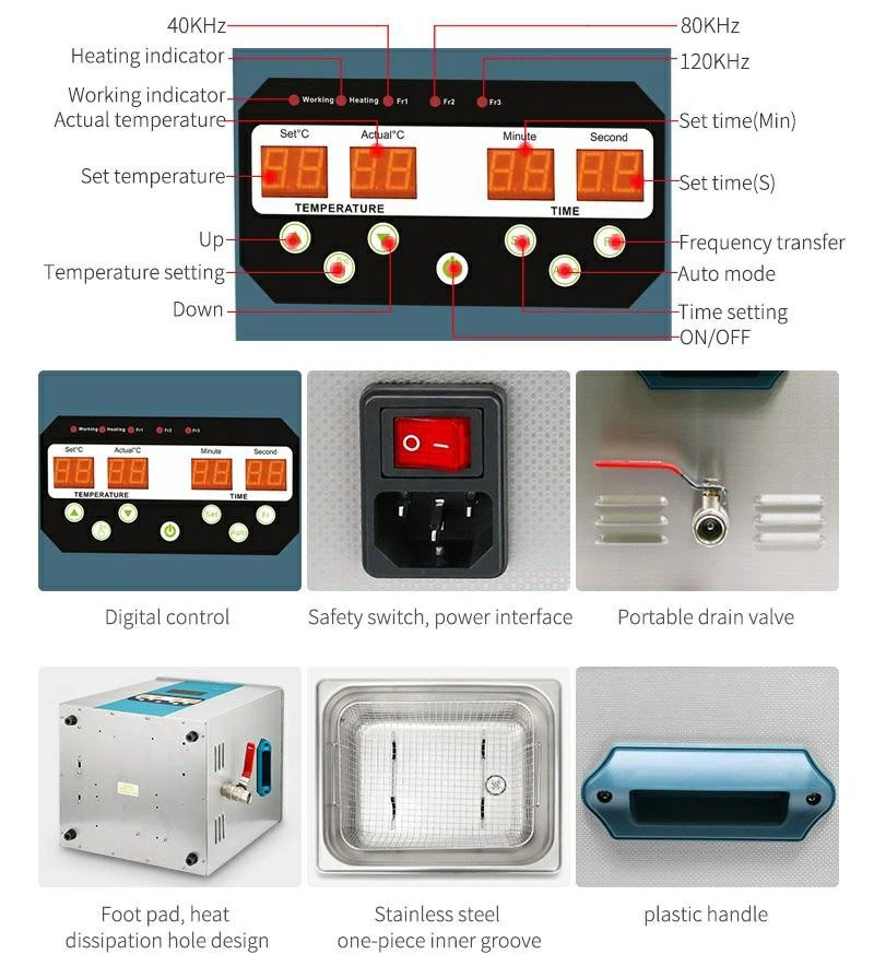 Multi-frequency Digital Ultrasonic Cleaning Machine Multi-frequency Digital Ultrasonic Cleaning Machine